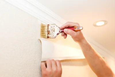 Pose de papier peint à Chalmoux — revêtements muraux et toiles de verre